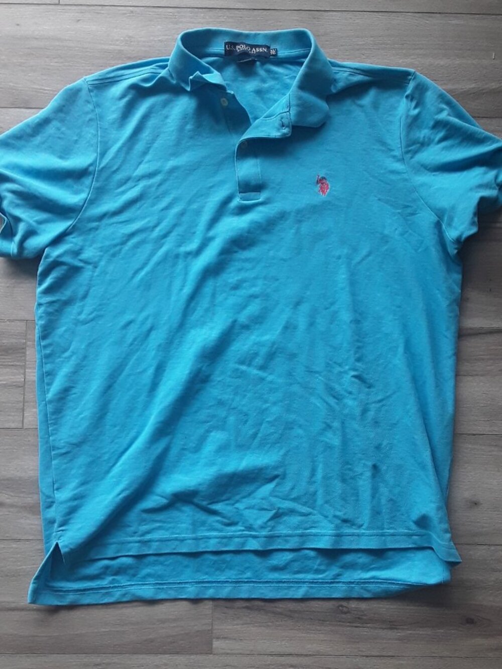 U.S. Polo Assn. Men’s XL light Blue Polo Shirt Classic Short Sleeve